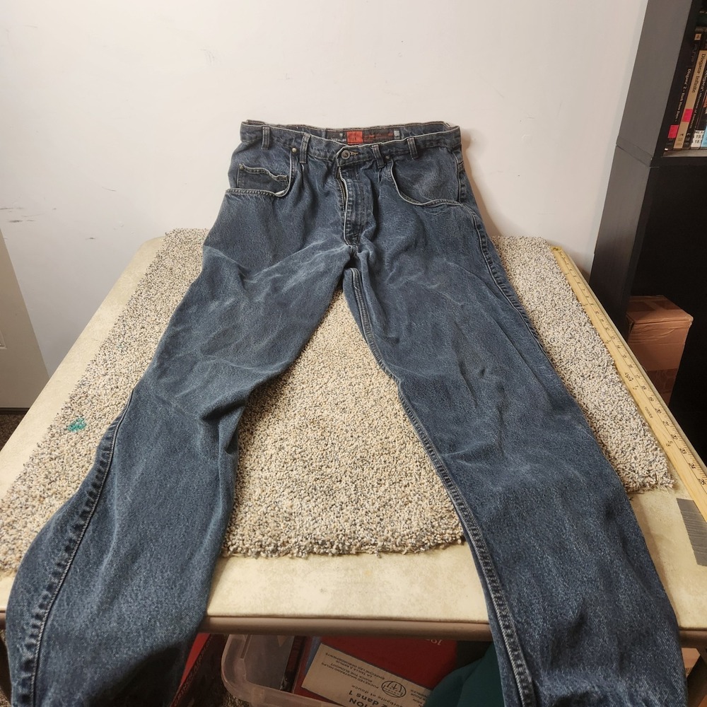 Levi's SilverTab Loose Fit Dark Wash Blue Denim Jeans Mens Baggy Vintage Style